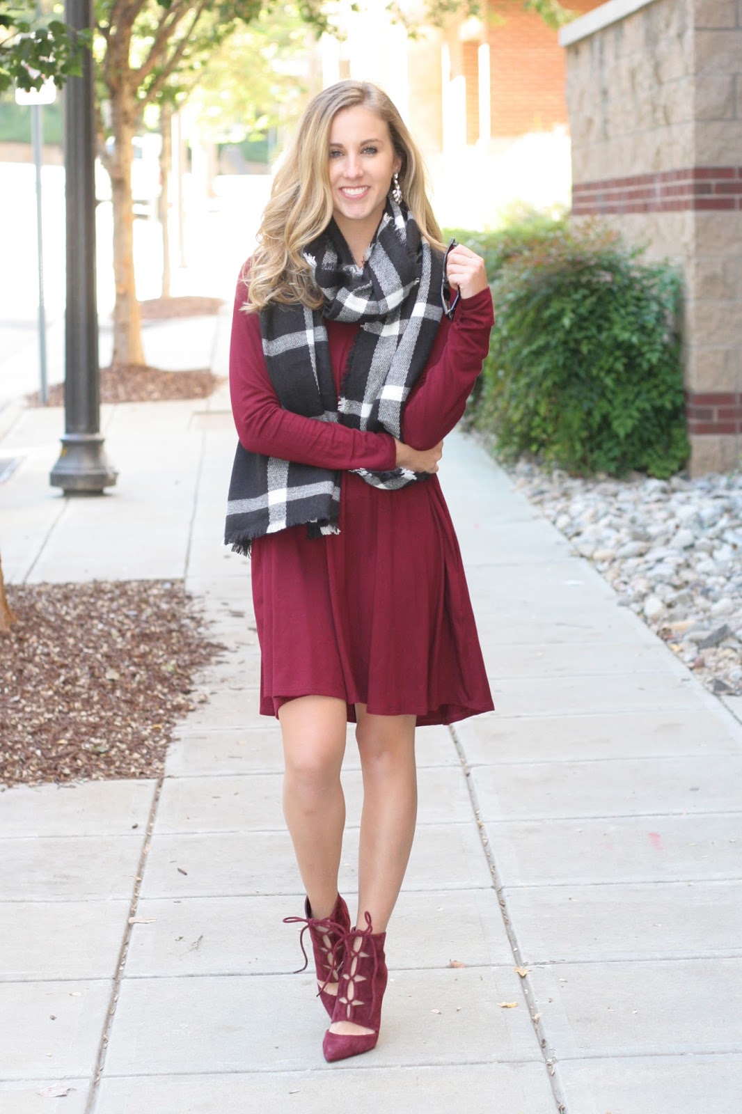 Long_Sleeve_Tent_Dress_in_Maroon Long_Sleeve_Tent_Dress_in_Maroon